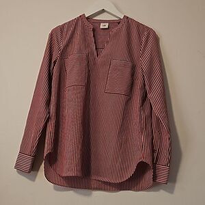 CABI #5335 FRANKLIN STRIPED BLOUSE S